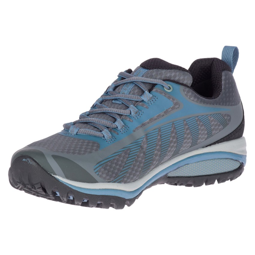 Chaussures Randonnée Merrell Siren Edge 3 Waterproof Grise/Bleu Femme | P.H.TGON